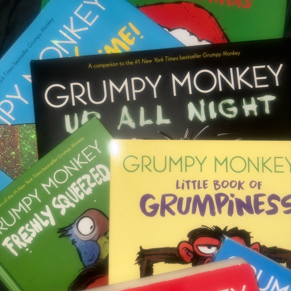Grumpy Monkey 🐵 Book set 4 medium hard covers 3 Large Hard Covers - Picture 3 of 11